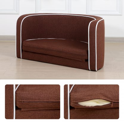 35″ Wooden Dog Couch