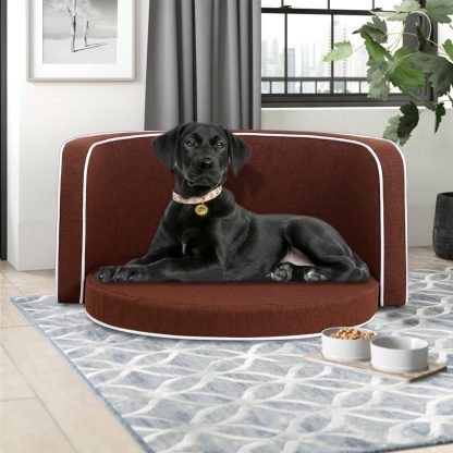 35″ Wooden Dog Couch