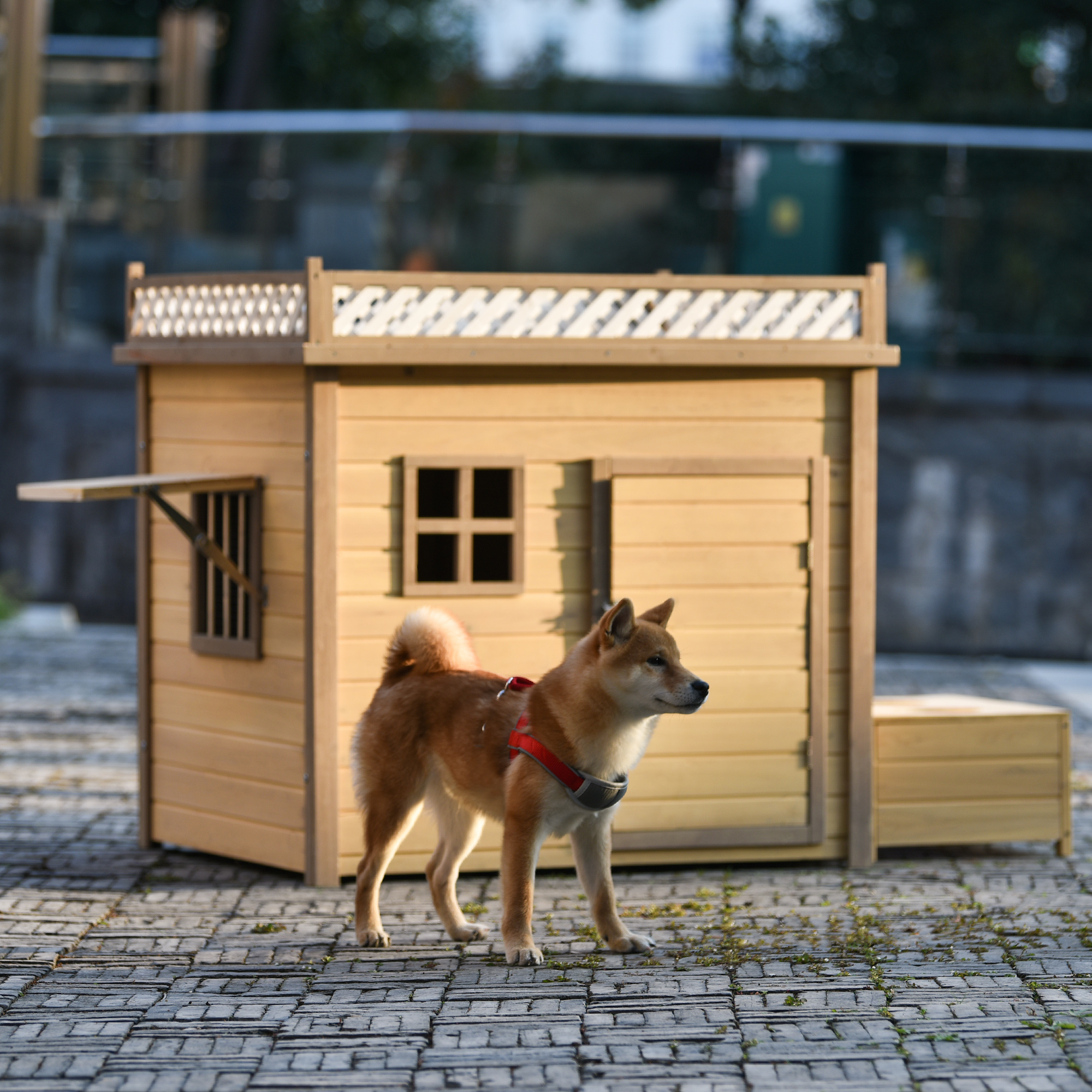 39.4″ Wooden Dog House